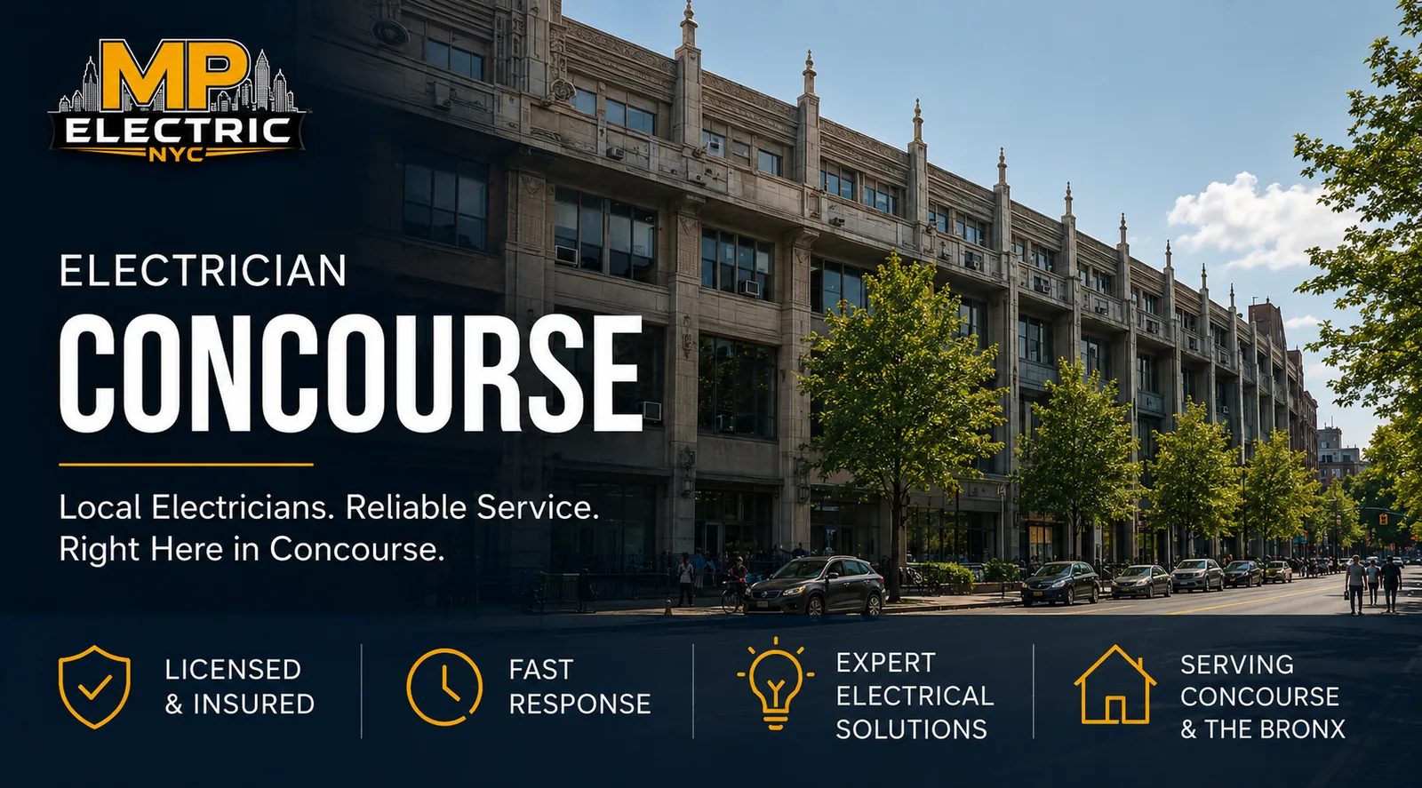 Electrician Concourse — MP Electric NYC serving The Bronx