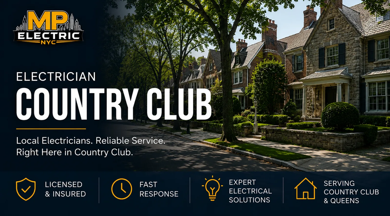Electrician Country Club — MP Electric NYC serving Queens