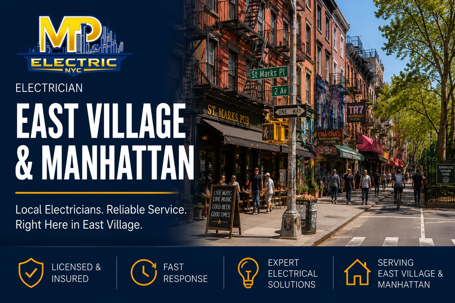 Electrician East Village — MP Electric NYC