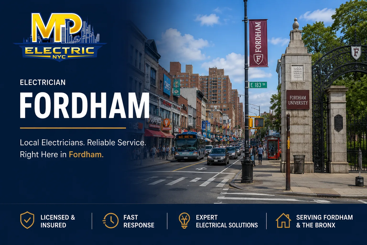 Electrician Fordham — MP Electric NYC
