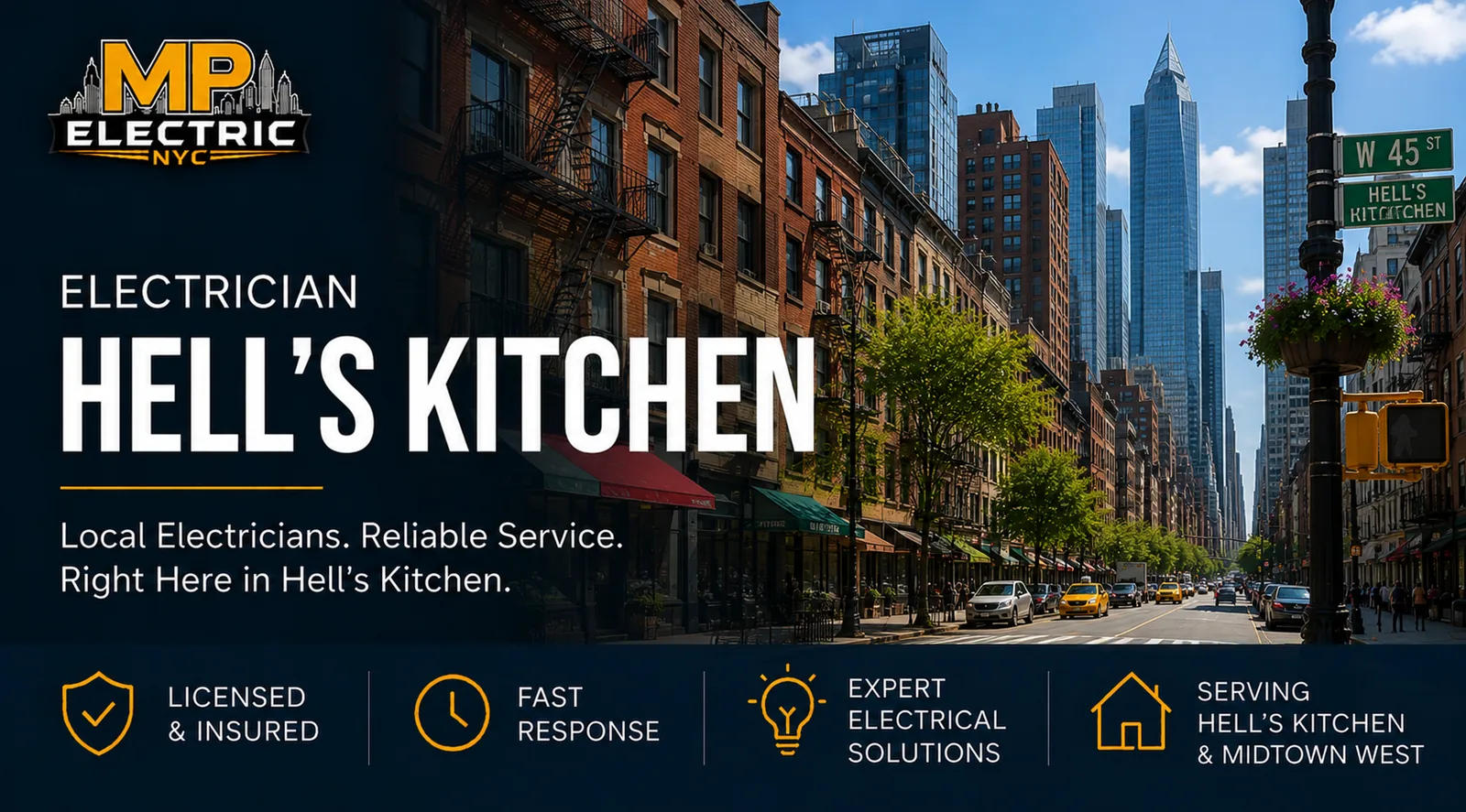 Electrician Hell's Kitchen — MP Electric NYC serving Midtown West