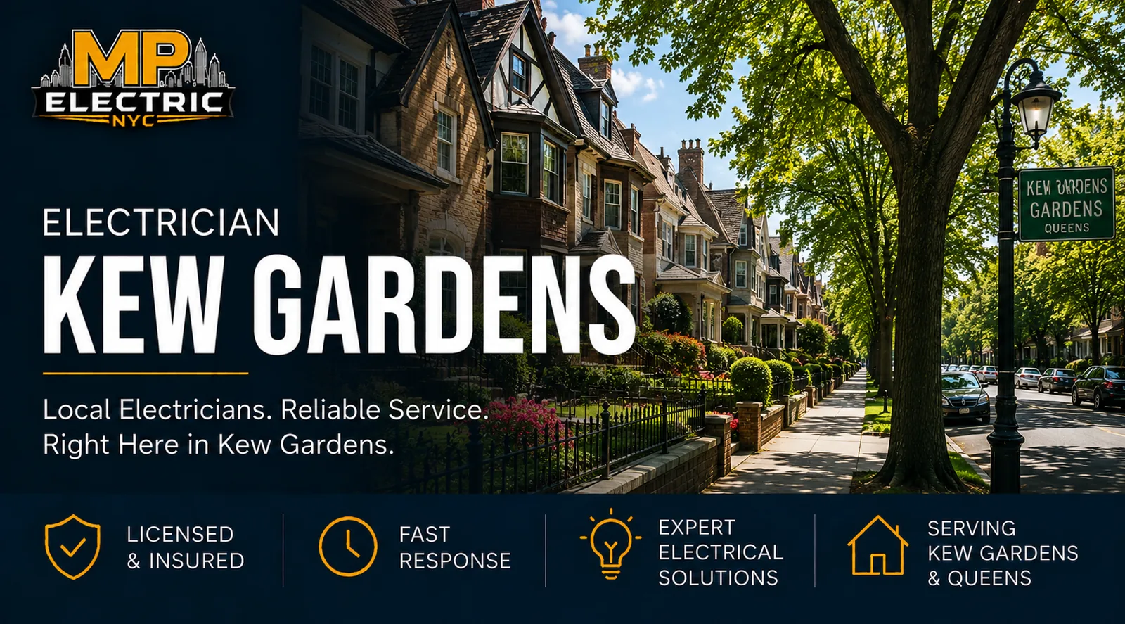 Electrician Kew Gardens — MP Electric NYC serving Queens