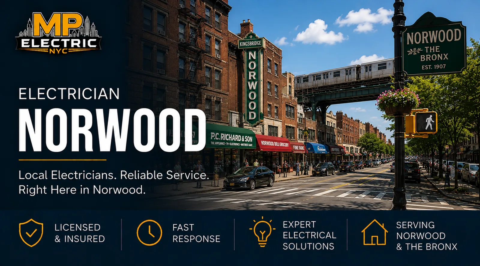 Electrician Norwood — MP Electric NYC serving The Bronx