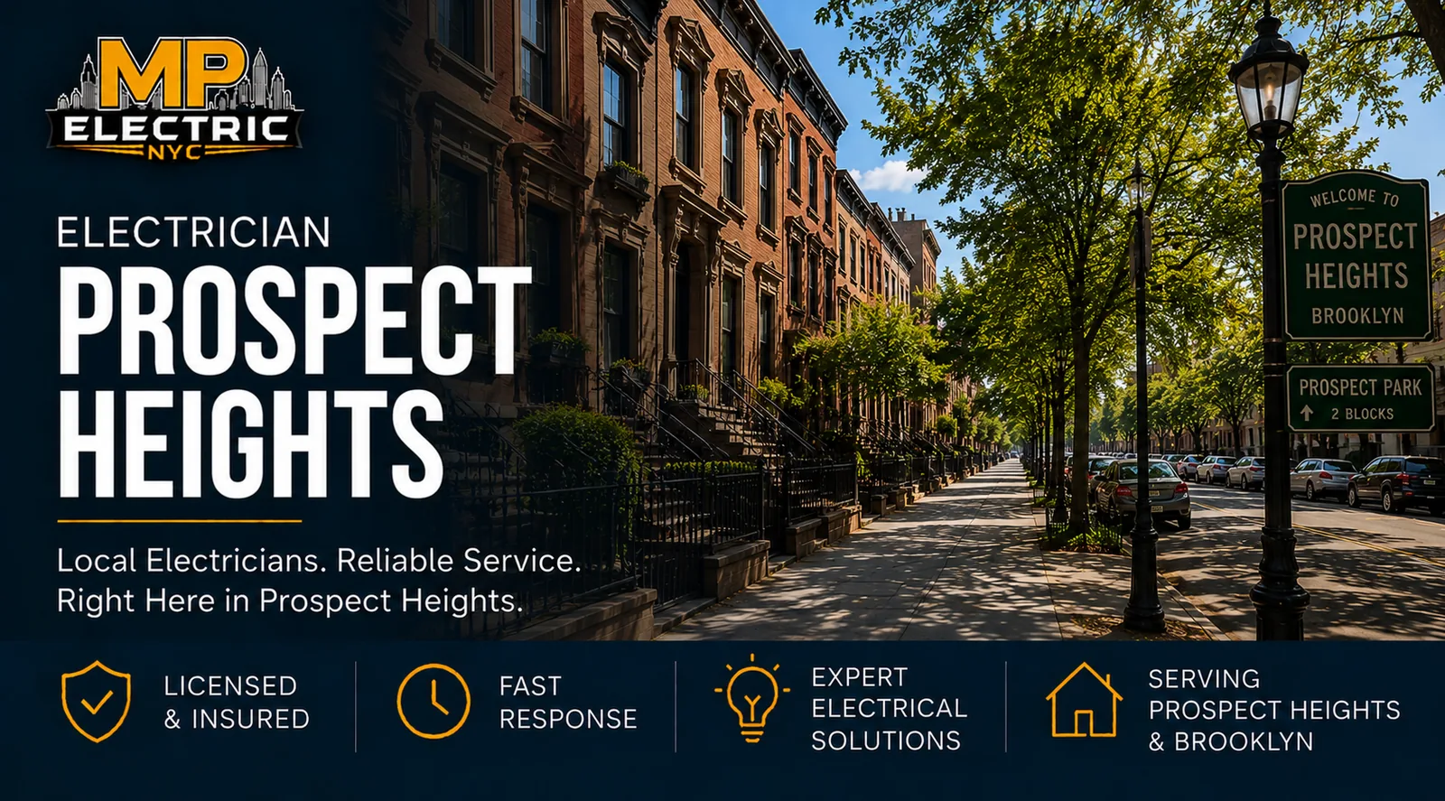 Electrician Prospect Heights — MP Electric NYC serving Brooklyn