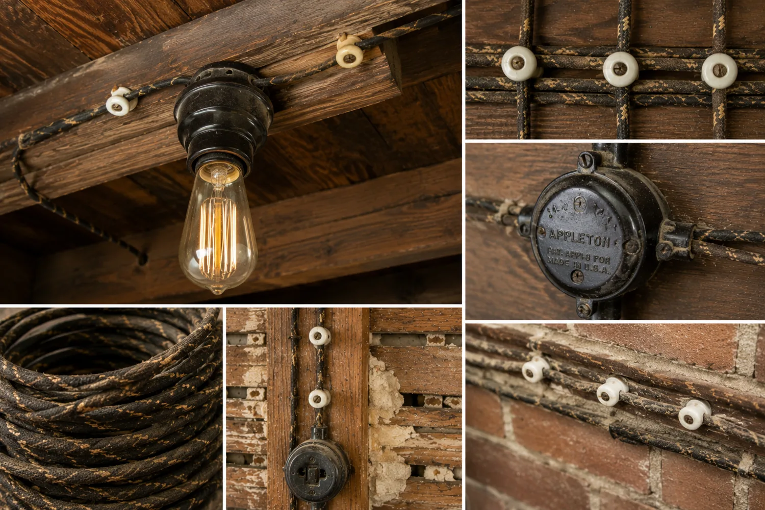 Cloth-insulated (rag) wiring in an older NYC home