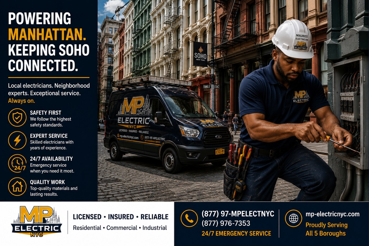 MP Electric NYC — apartment electrical upgrades across NYC