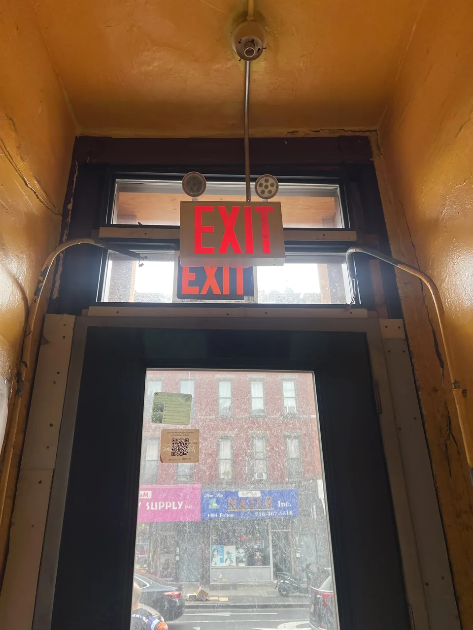 LED exit sign installation in Bedford-Stuyvesant, Brooklyn — MP Electric NYC