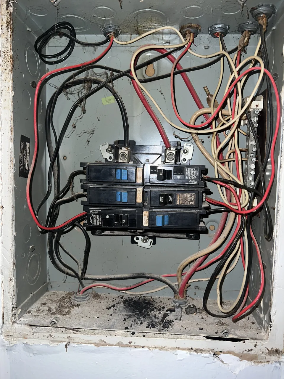 Panel upgrade (before) in Bedford-Stuyvesant, Brooklyn — MP Electric NYC