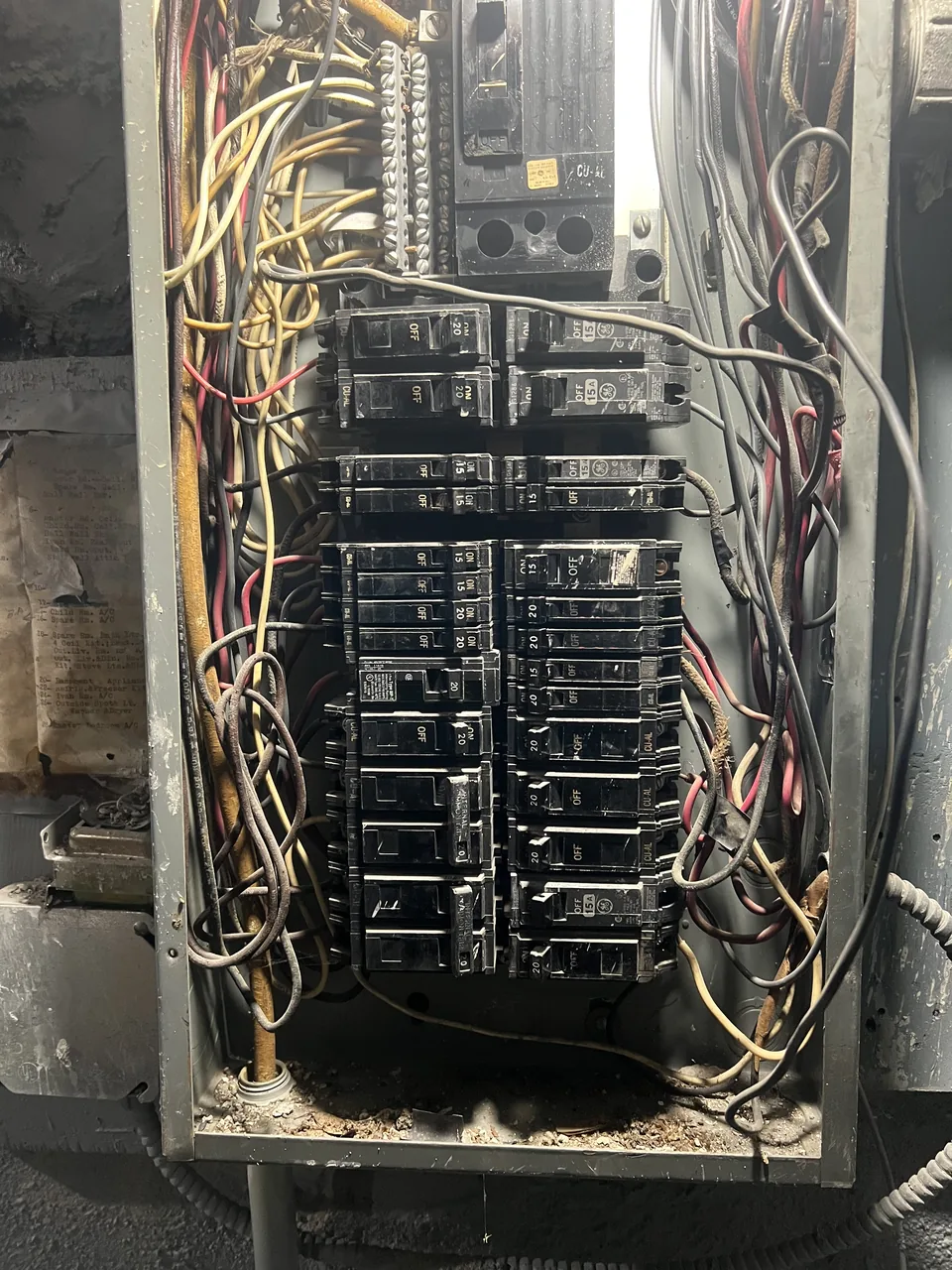 Panel upgrade (before) in Kensington, Brooklyn — MP Electric NYC