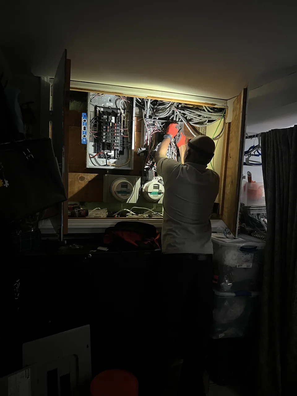 Panel upgrade in progress in Woodhaven, Queens — MP Electric NYC