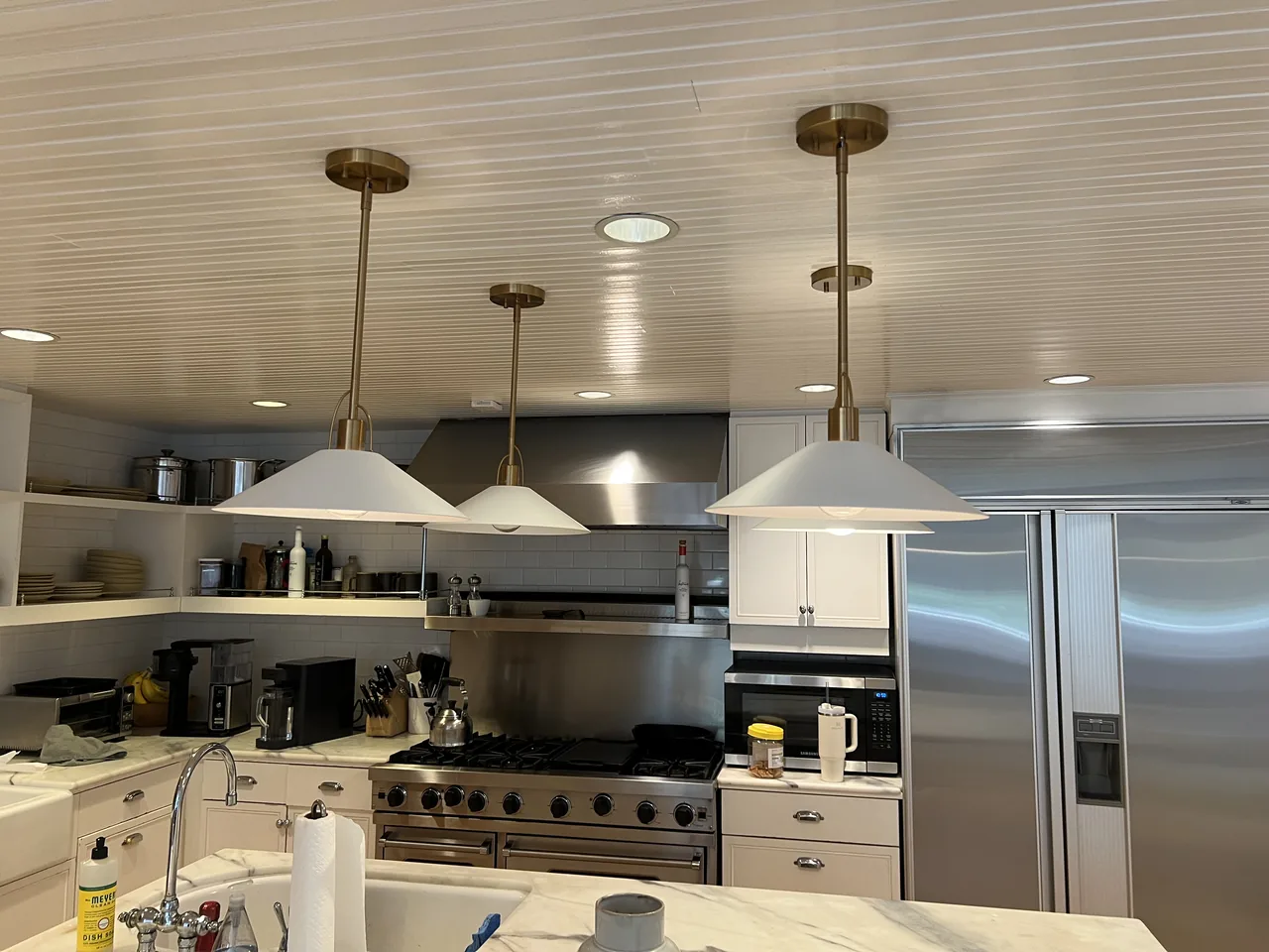 Pendant lighting installation (after) in Cobble Hill, Brooklyn — MP Electric NYC