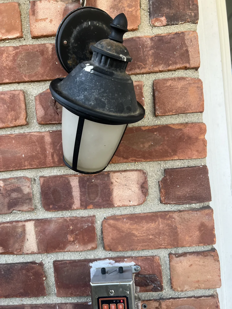 Wall sconce upgrade (before) in East Massapequa, Long Island — MP Electric NYC