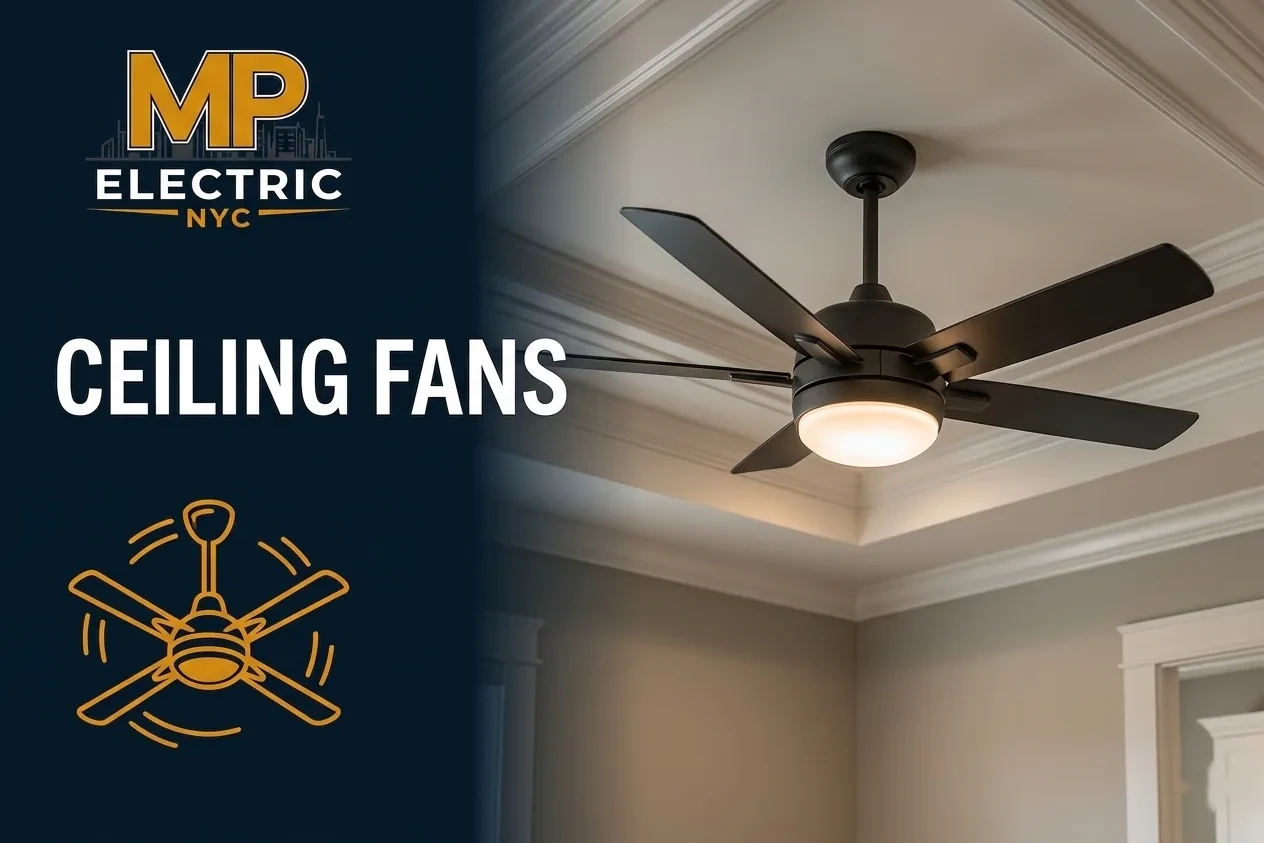 MP Electric NYC ceiling fan installation