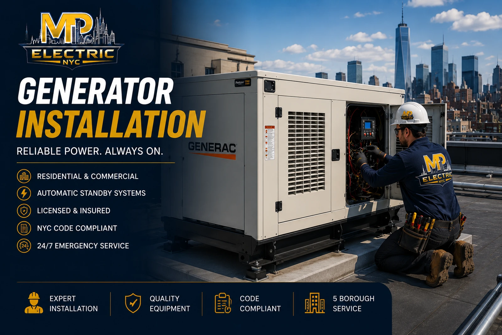 Generators and Local Law 97 in NYC — MP Electric NYC
