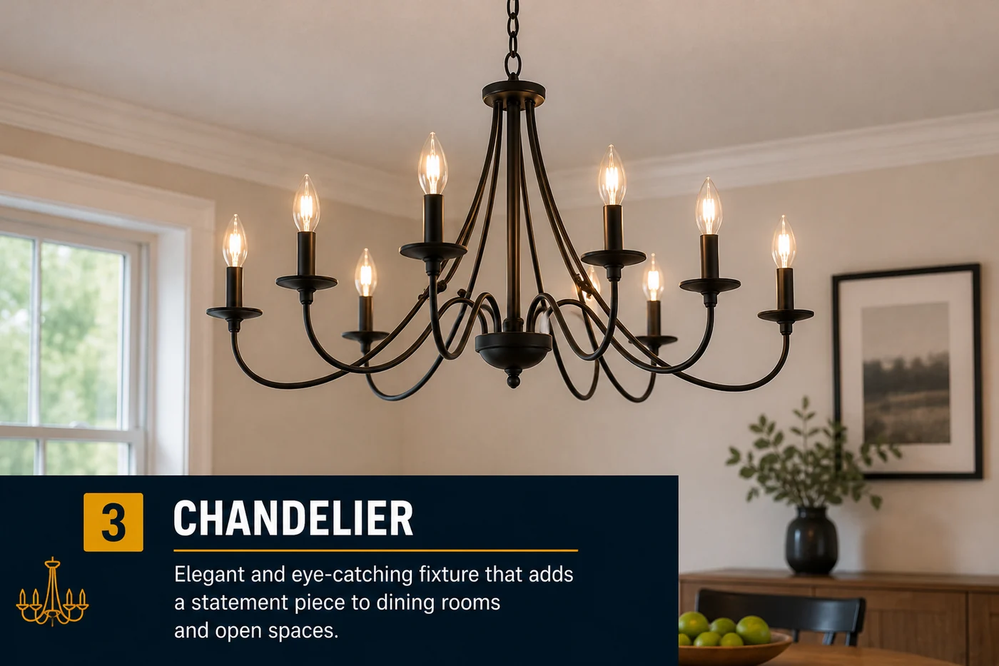 Chandelier installation in NYC dining rooms and open spaces