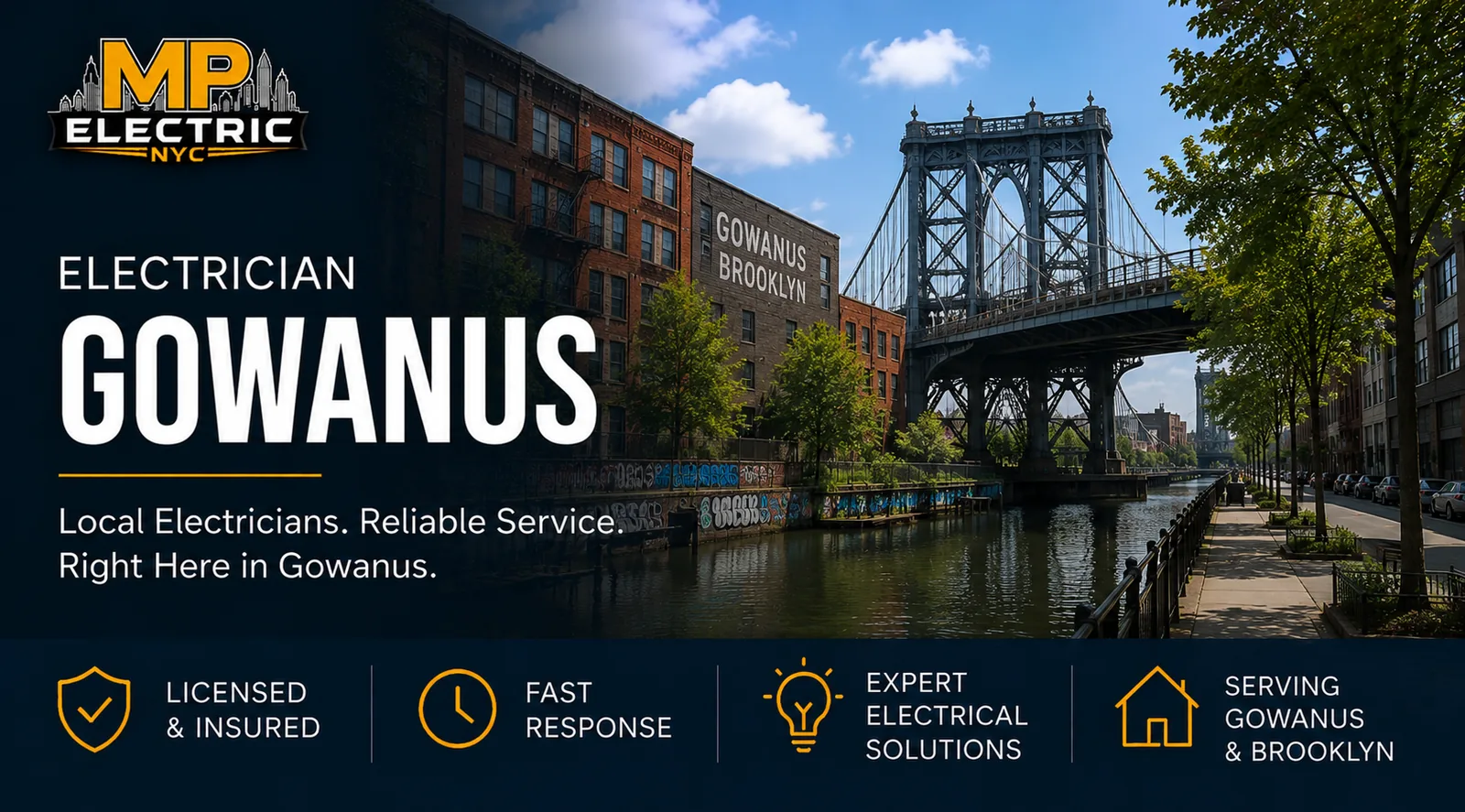 Electrician Gowanus — MP Electric NYC serving Brooklyn