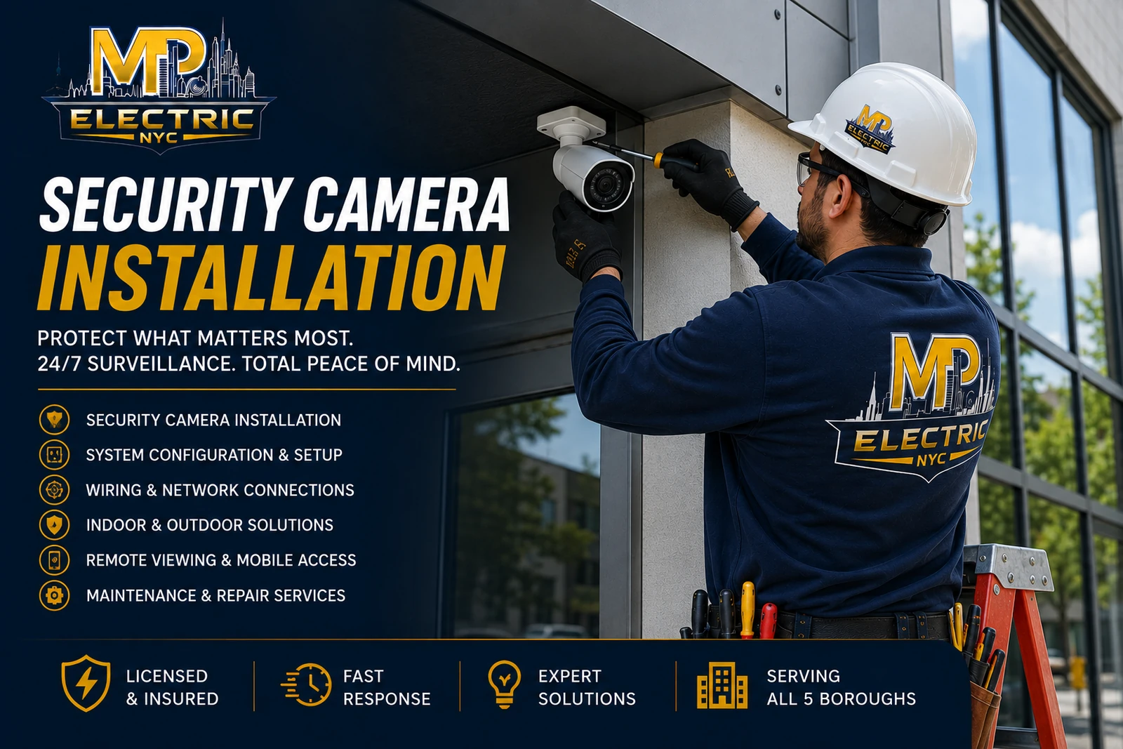 MP Electric NYC — Security Camera Installation across all 5 boroughs